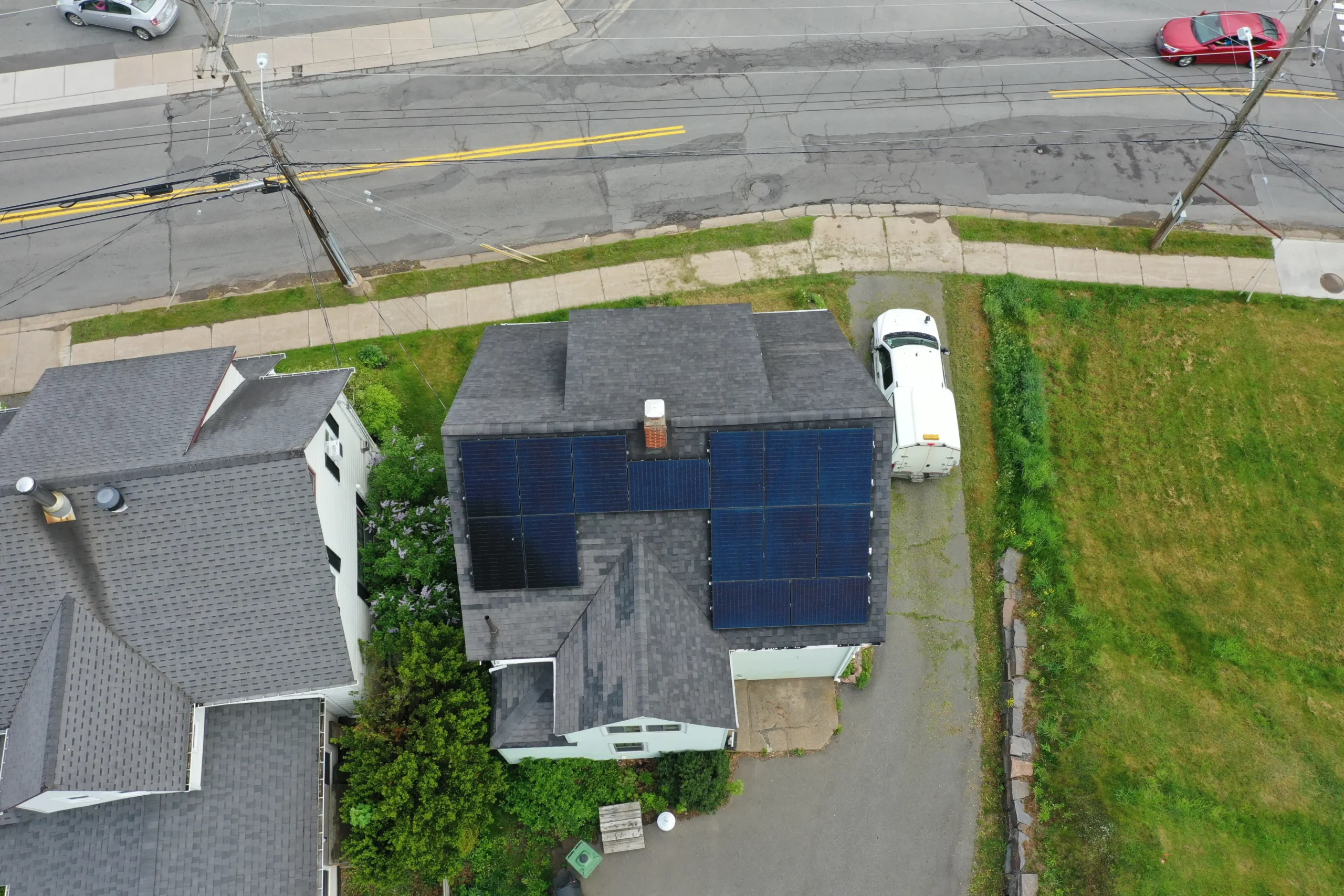 Bardmoor Crescent, Sydney solar installation, Cape Breton