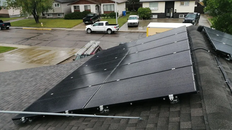Completed residential solar installation with battery backup, Nova Scotia