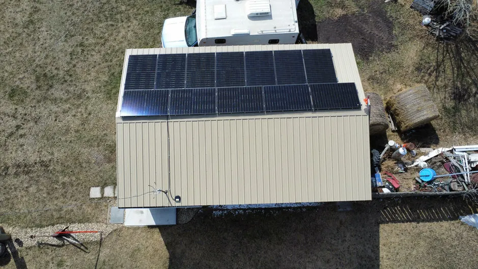 Greenfields Farm solar and battery installation, Nova Scotia
